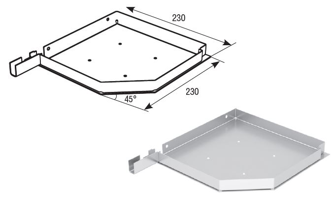 Крышка боковая RSK230 пара DoorHan